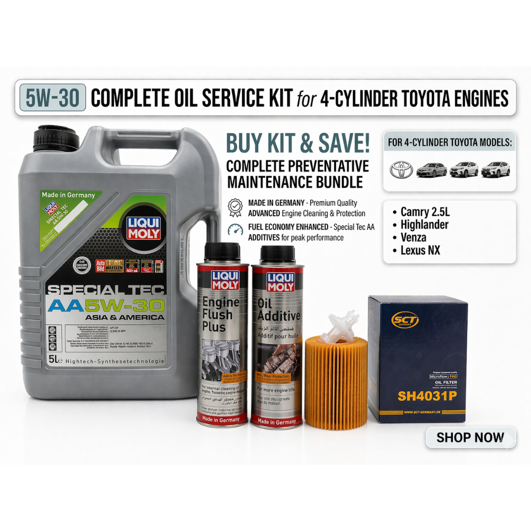 Complete Oil Service Kit for Toyota 4-Cylinder Engines