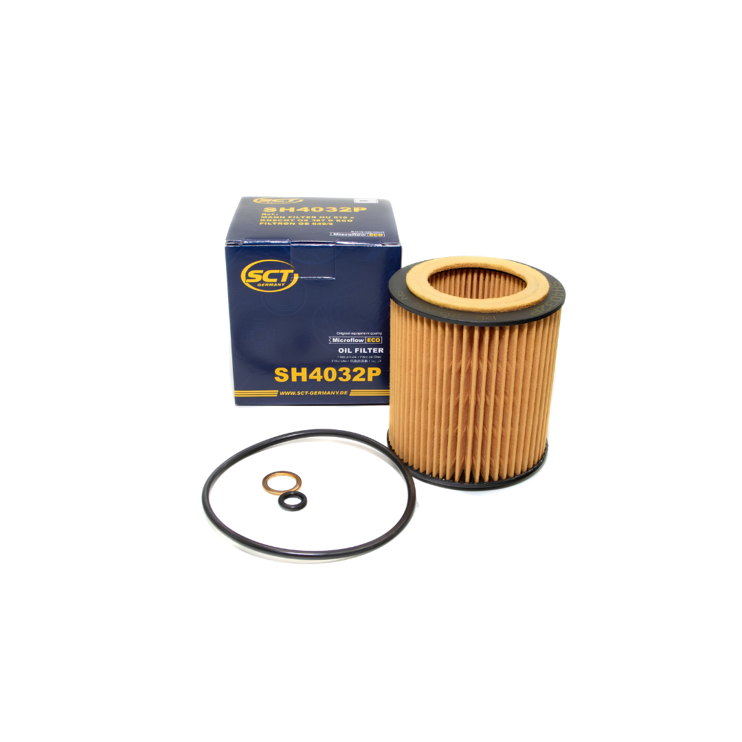 Oil Filter for BMW 3 Series, 5 Series, X3 & X5 (N52/N20/N55 Engines) - OEM 11427566327 - SCT SH 4032 P Oil