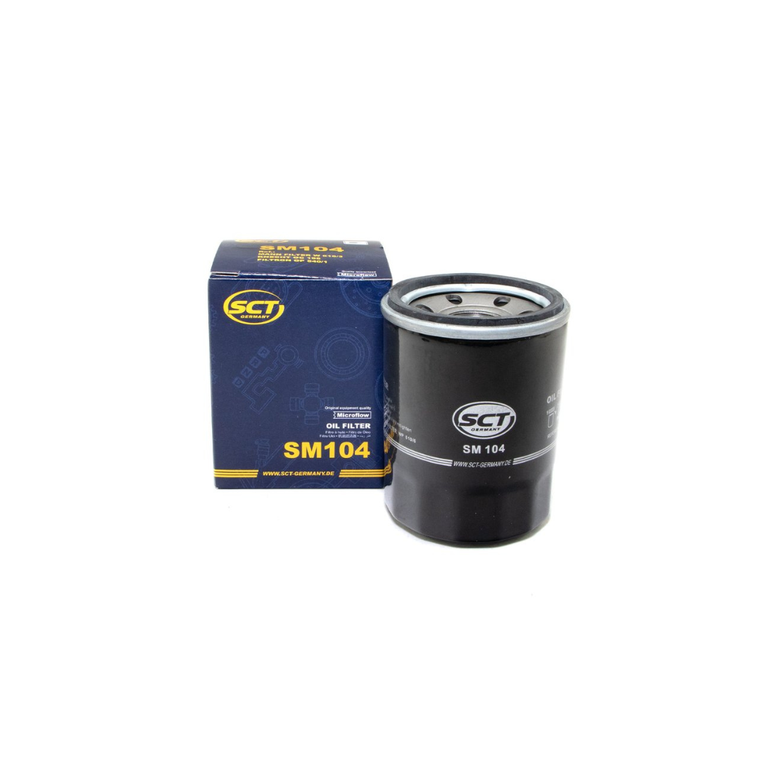 Spin-On M20x1.5 (Long) - Oil Filter for Honda, Nissan, Mitsubishi, Kia & Ford Engines - SCT SM 104