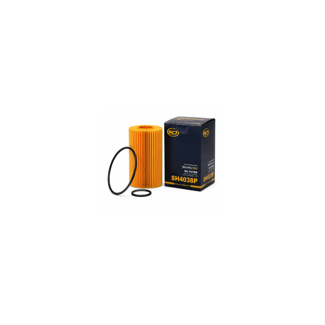 Oil Filter for Toyota Land Cruiser, Tundra & Lexus LX570 V8 Engines - OEM 04152-YZZD4 - SCT SH 4038 P